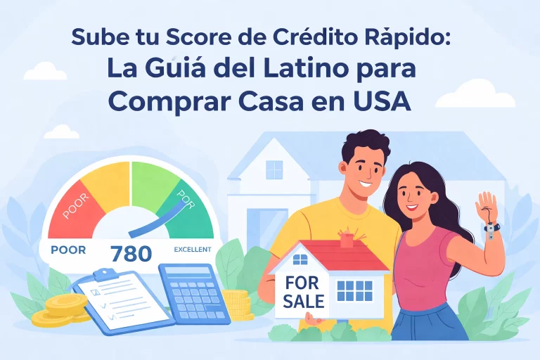 Sube tu Score de Crédito Rápido: La Guía del Latino para Comprar Casa en USA