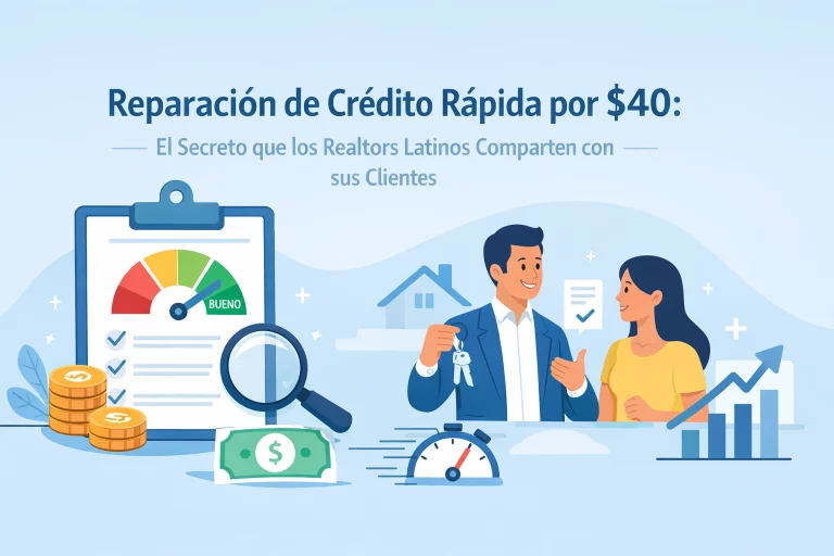 Reparación de Crédito Rápida por $40: El Secreto que los Realtors Latinos Comparten con sus Clientes