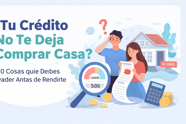 ¿Tu Crédito No Te Deja Comprar Casa? 10 Cosas que Debes Saber Antes de Rendirte
