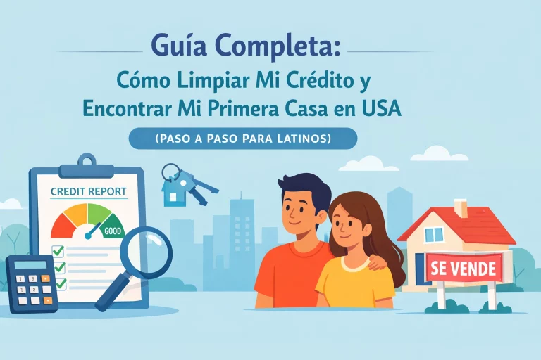 Guía Completa: Cómo Limpiar Mi Crédito y Encontrar Mi Primera Casa en USA (Paso a Paso Para Latinos)