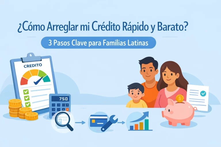 ¿Cómo Arreglar mi Crédito Rápido y Barato? 3 Pasos Clave para Familias Latinas