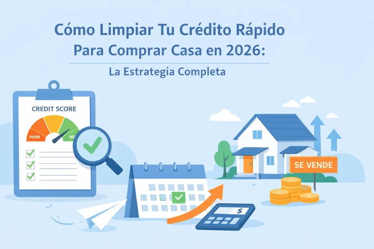 Cómo Limpiar Tu Crédito Rápido Para Comprar Casa en 2026: La Estrategia Completa