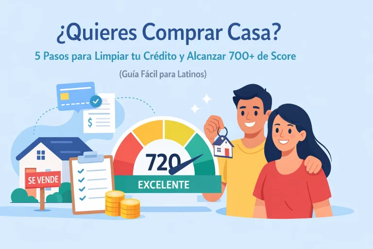 ¿Quieres Comprar Casa? 5 Pasos para Limpiar tu Crédito y Alcanzar 700+ de Score (Guía Fácil para Latinos)