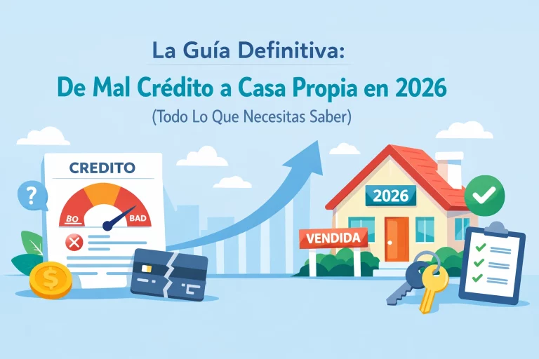 La Guía Definitiva: De Mal Crédito a Casa Propia en 2026 (Todo Lo Que Necesitas Saber)