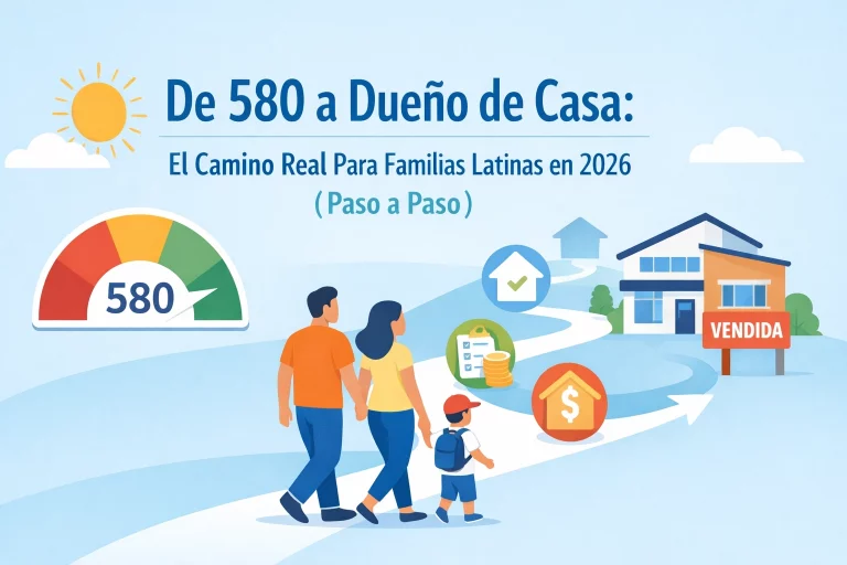 De 580 a Dueño de Casa: El Camino Real Para Familias Latinas en 2026 (Paso a Paso)