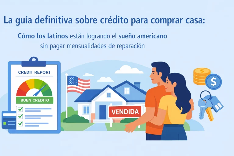 La guía definitiva sobre crédito para comprar casa: Cómo los latinos están logrando el sueño americano sin pagar mensualidades de reparación