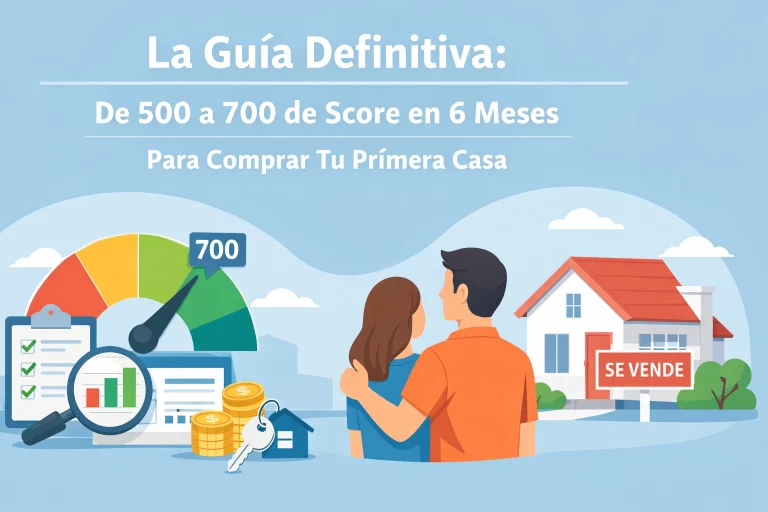 La Guía Definitiva: De 500 a 700 de Score en 6 Meses Para Comprar Tu Primera Casa
