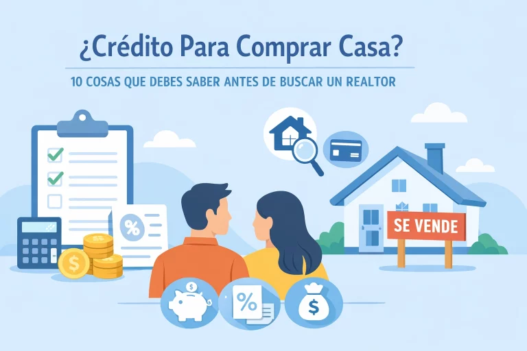 ¿Credito Para Comprar Casa? 10 Cosas Que Debes Saber ANTES De Buscar Un Realtor