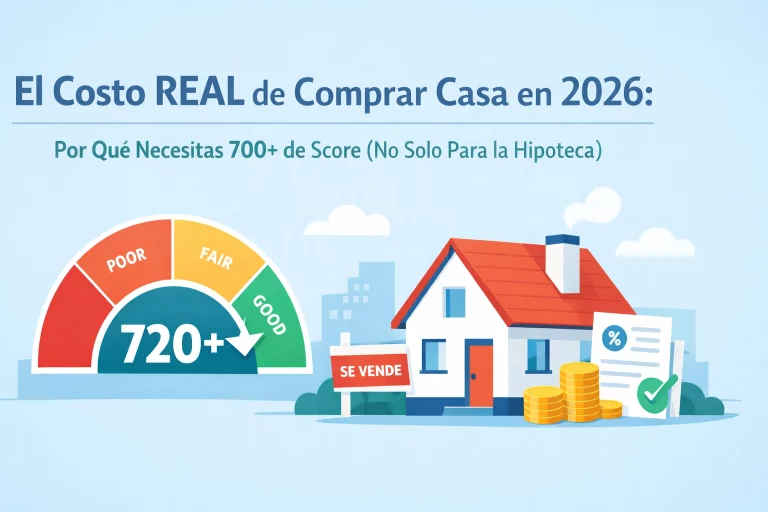 El Costo REAL de Comprar Casa en 2026: Por Qué Necesitas 700+ de Score (No Solo Para la Hipoteca)