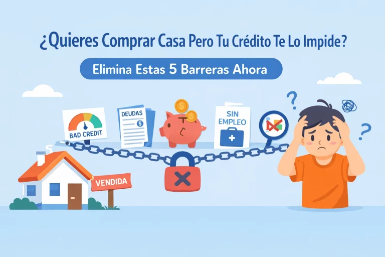 ¿Quieres Comprar Casa Pero Tu Crédito Te Lo Impide? Elimina Estas 5 Barreras Ahora