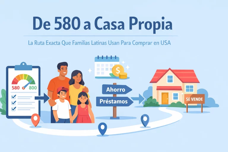 De 580 a Casa Propia: La Ruta Exacta Que Familias Latinas Usan Para Comprar en USA