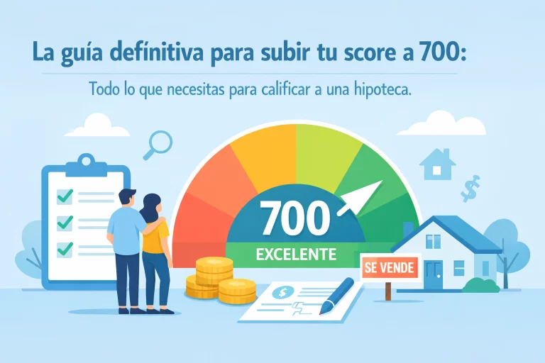 La guía definitiva para subir tu score a 700: Todo lo que necesitas para calificar a una hipoteca