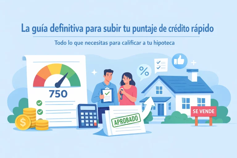 La guía definitiva para subir tu puntaje de crédito rápido: Todo lo que necesitas para calificar a tu hipoteca