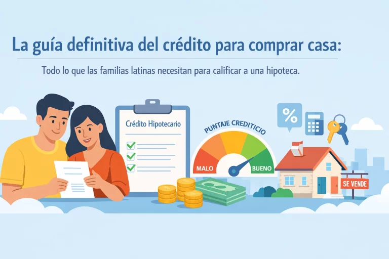 La guía definitiva del crédito para comprar casa: Todo lo que las familias latinas necesitan para calificar a una hipoteca.