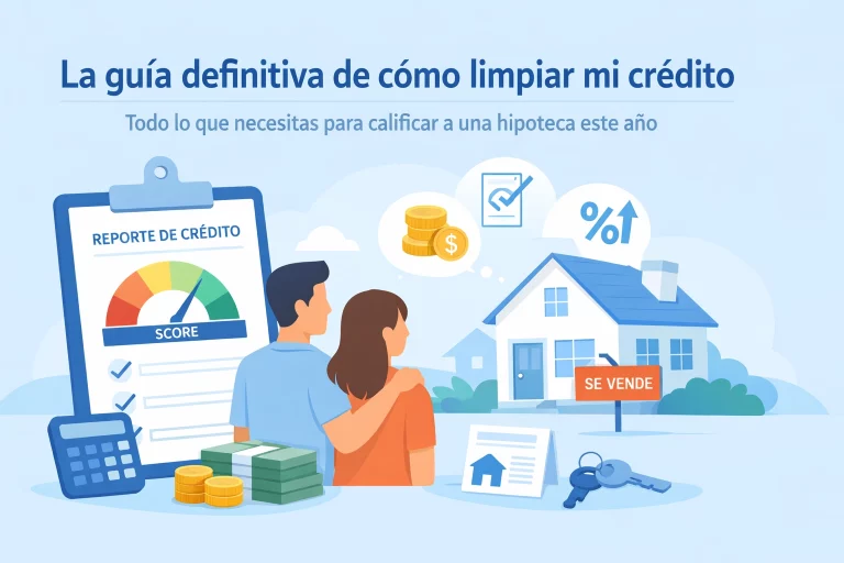 La guía definitiva de cómo limpiar mi crédito: Todo lo que necesitas para calificar a una hipoteca este año