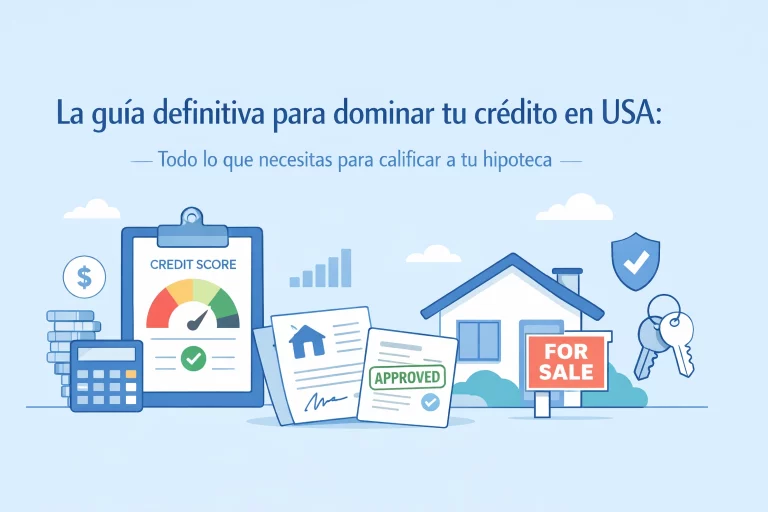 La guía definitiva para dominar tu crédito en USA: Todo lo que necesitas para calificar a tu hipoteca