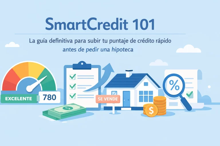 SmartCredit 101: La guía definitiva para subir tu puntaje de crédito rápido antes de pedir una hipoteca