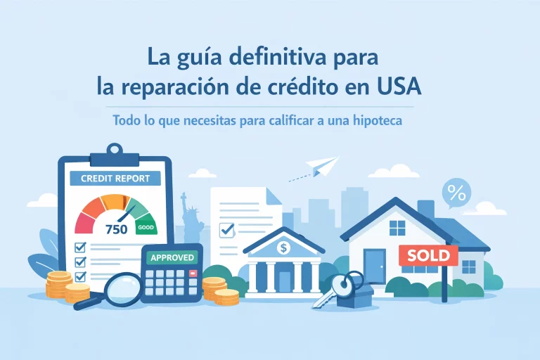 La guía definitiva para la reparación de crédito en USA: Todo lo que necesitas para calificar a una hipoteca