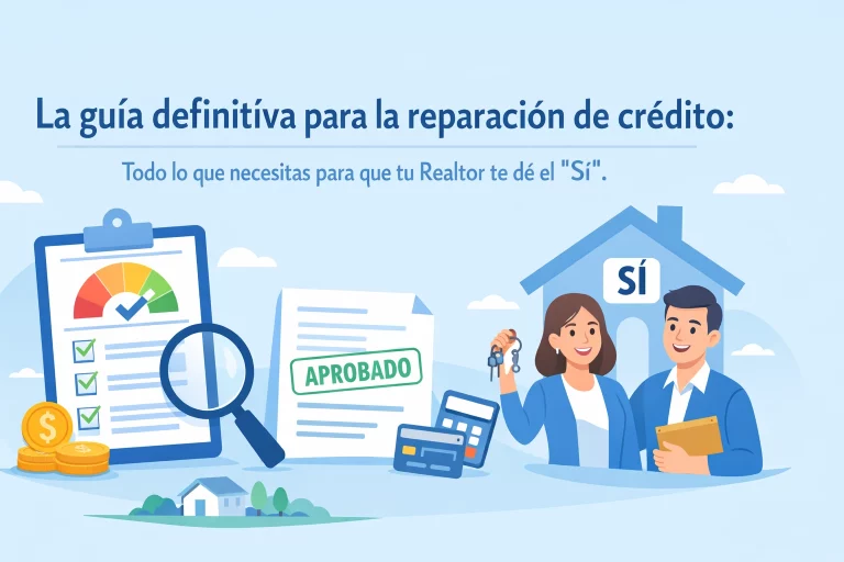 La guía definitiva para la reparación de crédito: Todo lo que necesitas para que tu Realtor te dé el ‘Sí’.