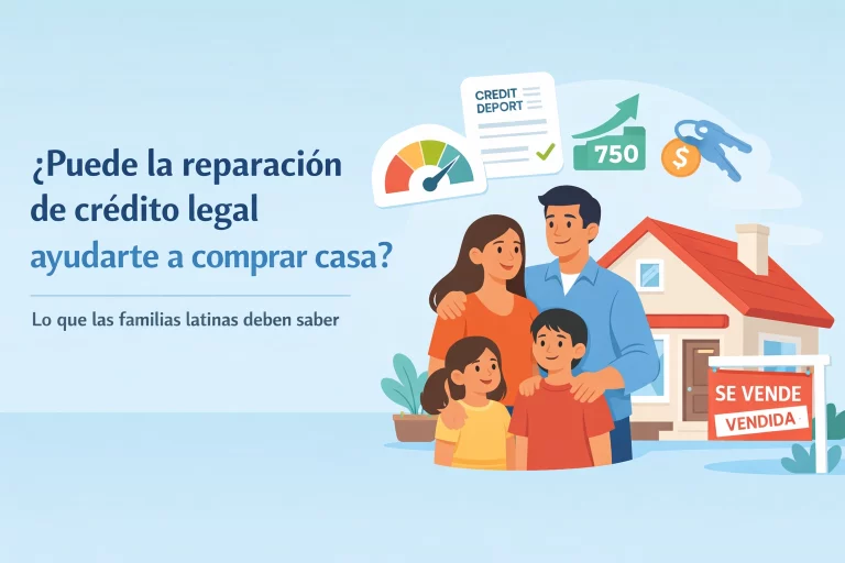¿Puede la reparación de crédito legal ayudarte a comprar casa? Lo que las familias latinas deben saber