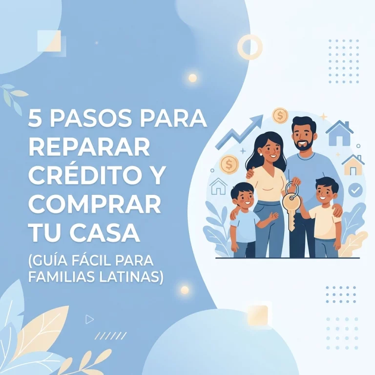5 pasos para reparar crédito y comprar tu casa (Guía fácil para familias latinas)
