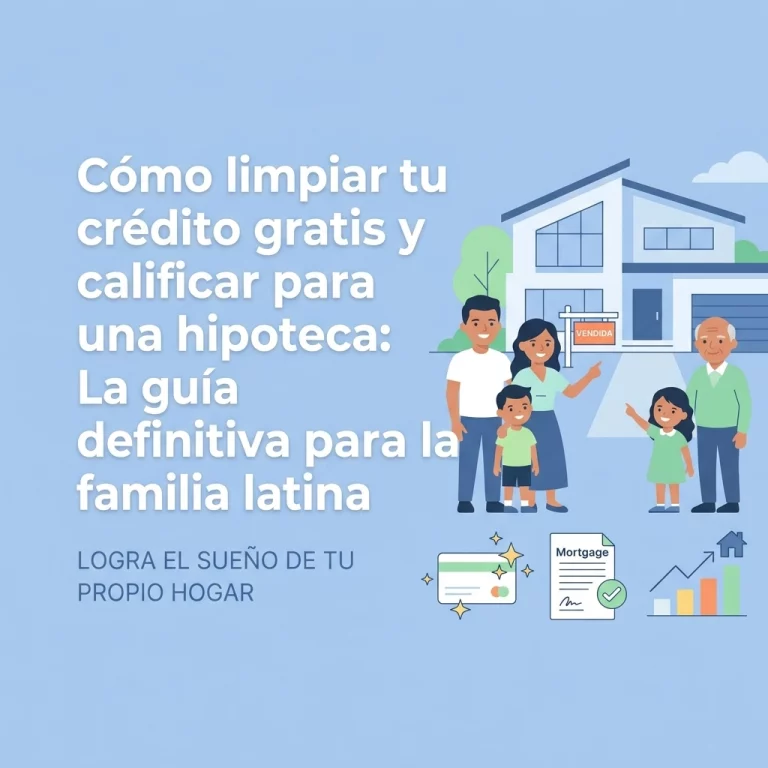 Cómo limpiar tu crédito gratis y calificar para una hipoteca: La guía definitiva para la familia latina