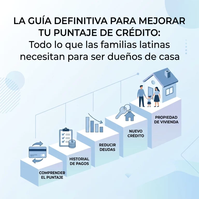 La guía definitiva para mejorar tu puntaje de crédito: Todo lo que las familias latinas necesitan para ser dueños de casa