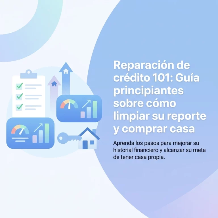 Reparación de crédito 101: Guía para principiantes sobre cómo limpiar su reporte y comprar casa