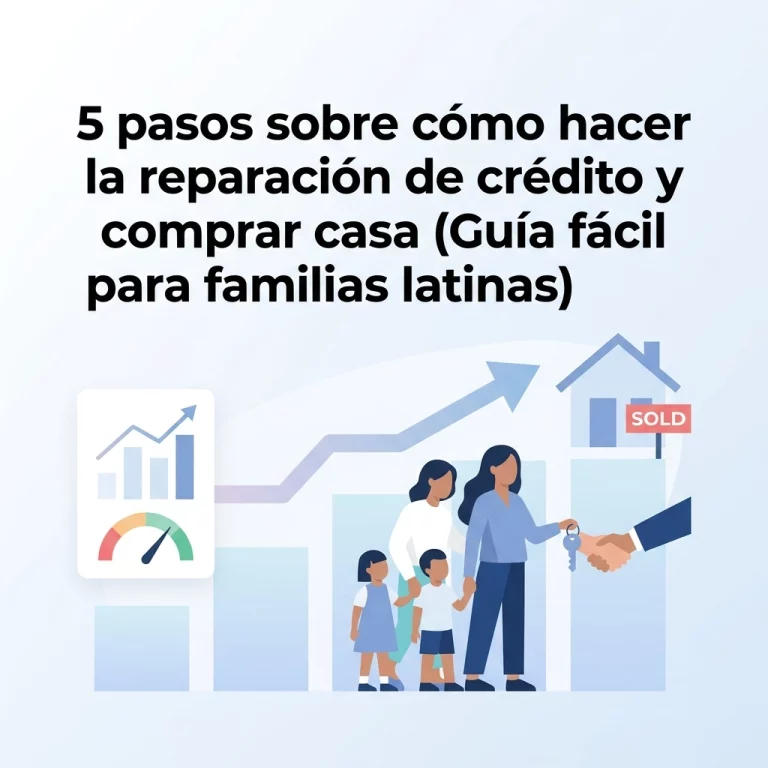 5 pasos sobre cómo hacer la reparación de crédito y comprar casa (Guía fácil para familias latinas)